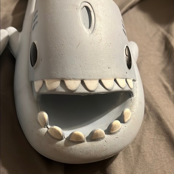 Shark Design Gray Men's Sandals - Picture 2 of 5